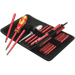 Wera Hexagon; Phillips; Pozidriv; Slotted; Torx Interchangeable Insulated Screwdriver Set, 16-Piece