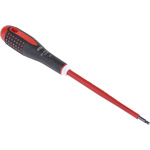 Bahco Hexagon Screwdriver, 3 mm Tip, 125 mm Blade, VDE/1000V, 197 mm Overall
