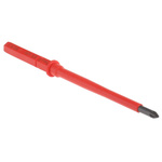 Wera Pozidriv Insulated Screwdriver Blade, PZ1 Tip, 154 mm Blade, VDE/1000V, 154 mm Overall