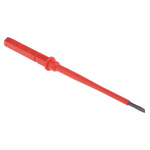 Wera Slotted Insulated Screwdriver Blade, 3.5 x 0.6 mm Tip, 154 mm Blade, VDE/1000V, 154 mm Overall
