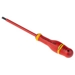 Facom Slotted Insulated Screwdriver, 5.5 x 1 mm Tip, 125 mm Blade, VDE/1000V, 235 mm Overall