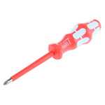 Wera Phillips Insulated Screwdriver, PH2 Tip, 100 mm Blade, VDE/1000V, 161 mm Overall