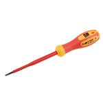 RS PRO Slotted Insulated Screwdriver, 3 x 0.5 mm Tip, 100 mm Blade, VDE/1000V, 190 mm Overall