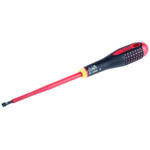Bahco Slotted Screwdriver, 5.5 x 1 mm Tip, 125 mm Blade, VDE/1000V, 247 mm Overall