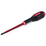 Bahco Phillips Screwdriver, PH2 Tip, 100 mm Blade, VDE/1000V, 222 mm Overall
