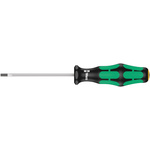 Wera Slotted  Screwdriver, 3 mm Tip, 80 mm Blade, 161 mm Overall