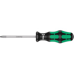 Wera Pozidriv Screwdriver, PZ2 Tip, 100 mm Blade