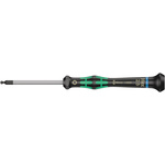 Wera Ball End Hexagon Precision Screwdriver, 2.5 mm Tip, 60 mm Blade, 157 mm Overall