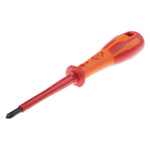 CK Pozidriv Insulated Screwdriver, PZ1 Tip, 75 mm Blade, VDE/1000V