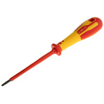 CK Slotted Insulated Screwdriver, 3.5 mm Tip, 100 mm Blade, VDE/1000V