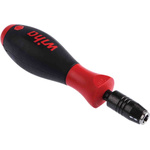 Wiha Hexagon Bit Holder Screwdriver, 1/4 in Tip, 148 mm Overall