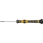 Wera Slotted Precision Screwdriver, 1.8 x 0.30 mm Tip, 60 mm Blade, 157 mm Overall