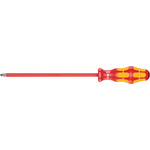 Wera Pozidriv Insulated Screwdriver, PZ2 Tip, 200 mm Blade, VDE/1000V, 305 mm Overall