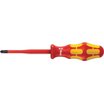 Wera Phillips Insulated Screwdriver, PH2 Tip, 100 mm Blade, VDE/1000V, 205 mm Overall