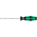 Wera Slotted Screwdriver, 3.5 mm Tip, 100 mm Blade, 181 mm Overall
