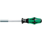 Wera Hexagon Bit Holder Screwdriver, 1/4 in Tip, 120 mm Blade, 232 mm Overall