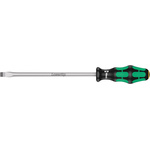 Wera Slotted Screwdriver, 10 mm Tip, 200 mm Blade, 112 mm Overall