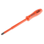 ITL Insulated Tools Ltd Pozidriv Insulated Screwdriver, PZ3 Tip, 150 mm Blade, VDE/1000V, 253 mm Overall