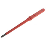 Wera Pozidriv Insulated Screwdriver Blade, PZ1 Tip, 154 mm Blade, VDE/1000V, 154 mm Overall