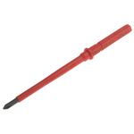 Wera Phillips Insulated Screwdriver Blade, PH1 Tip, 154 mm Blade, VDE/1000V, 154 mm Overall