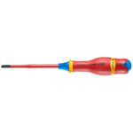 Facom Pozidriv Insulated Screwdriver, PZ2 Tip, 125 mm Blade, VDE/1000V, 245 mm Overall