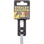 Stanley Slotted Screwdriver, 10 mm Tip, 200 mm Blade