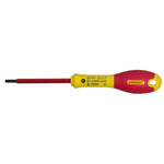 Stanley Slotted Insulated Screwdriver, 3.5 mm Tip, 75 mm Blade, VDE/1000V
