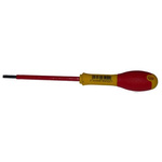 Stanley Slotted Insulated Screwdriver, 4 mm Tip, 100 mm Blade, VDE/1000V