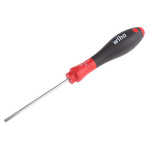 Wiha Slotted  Screwdriver, 3 x 0.5 mm Tip, 80 mm Blade, 184 mm Overall