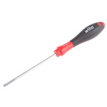 Wiha Slotted  Screwdriver, 3.5 x 0.6 mm Tip, 100 mm Blade, 204 mm Overall