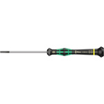 Wera Slotted Precision Screwdriver, 3 x 0.5 mm Tip, 80 mm Blade