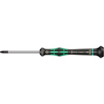 Wera Tamperproof Torx Precision Screwdriver, T9 Tip, 60 mm Blade, 157 mm Overall
