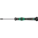 Wera Tamperproof Torx Precision Screwdriver, T10 Tip, 60 mm Blade, 157 mm Overall