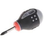 Bahco Phillips Stubby Screwdriver, PH1 Tip, 25 mm Blade, 83 mm Overall