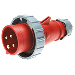 MENNEKES, AM-TOP IP67 Red Cable Mount 4P Industrial Power Plug, Rated At 16.0A, 400 V