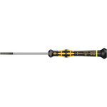 Wera Slotted Precision Screwdriver, 3.5 x 0.60 mm Tip, 80 mm Blade, 177 mm Overall