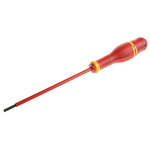 Facom Slotted Insulated Screwdriver, 4 x 0.8 mm Tip, 150 mm Blade, VDE/1000V, 260 mm Overall