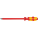 Wera Phillips Insulated Screwdriver, PH4 Tip, 200 mm Blade, VDE/1000V, 312 mm Overall