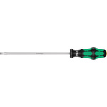 Wera Slotted Screwdriver, 6.5 mm Tip, 200 mm Blade, 305 mm Overall