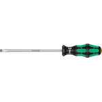 Wera Slotted Screwdriver, 8 mm Tip, 175 mm Blade, 287 mm Overall
