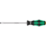 Wera Slotted Screwdriver, 7 mm Tip, 150 mm Blade, 255 mm Overall