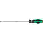 Wera Slotted Screwdriver, 5.5 mm Tip, 200 mm Blade, 298 mm Overall