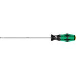 Wera Slotted Screwdriver, 4 mm Tip, 200 mm Blade, 298 mm Overall