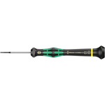 Wera Slotted Precision Screwdriver, 1.2 x 0.2 mm Tip, 40 mm Blade, 137 mm Overall