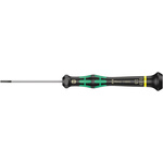 Wera Slotted Precision Screwdriver, 1.5 x 0.23 mm Tip, 60 mm Blade, 157 mm Overall