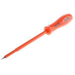 ITL Insulated Tools Ltd Slotted Insulated Screwdriver, 5 x 1 mm Tip, 150 mm Blade, VDE/1000V, 227 mm Overall