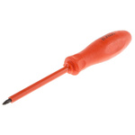 ITL Insulated Tools Ltd Pozidriv Insulated Screwdriver, PZ0 Tip, 75 mm Blade, VDE/1000V, 150 mm Overall