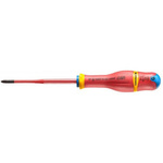 Facom Pozidriv Insulated Screwdriver, PZ1 Tip, 100 mm Blade, VDE/1000V, 210 mm Overall