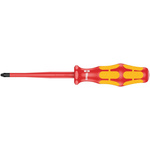 Wera Phillips Insulated Screwdriver, PH1 Tip, 80 mm Blade, VDE/1000V, 161 mm Overall