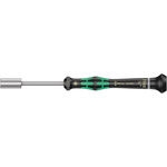 Wera Hexagon Precision Screwdriver, 1/4 in Tip, 60 mm Blade, 157 mm Overall